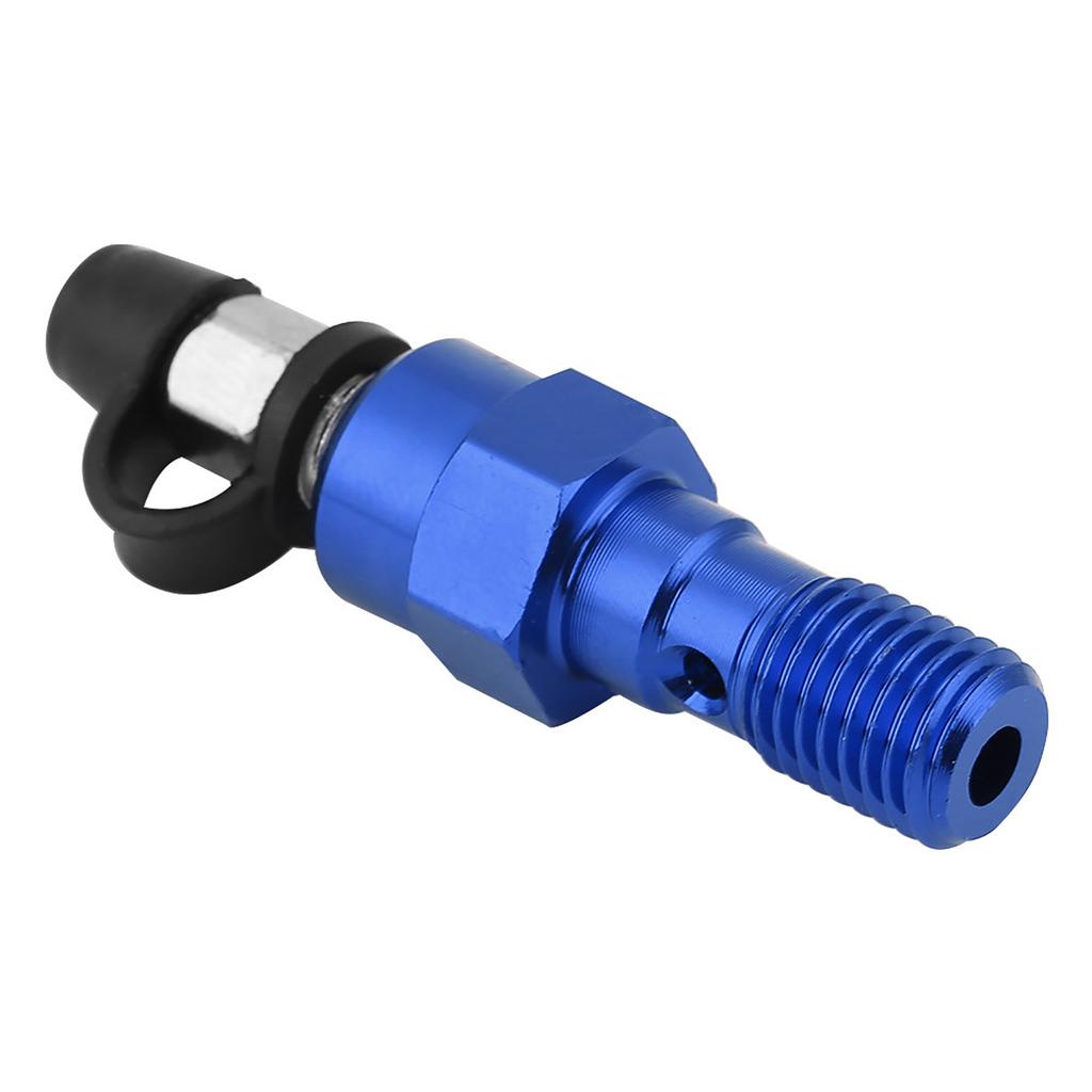 M10x1.25mm Cilindro Maestro de Freno de Motocicleta Pinza Tornillo de Purga Pezón Banjo Polvo Azul