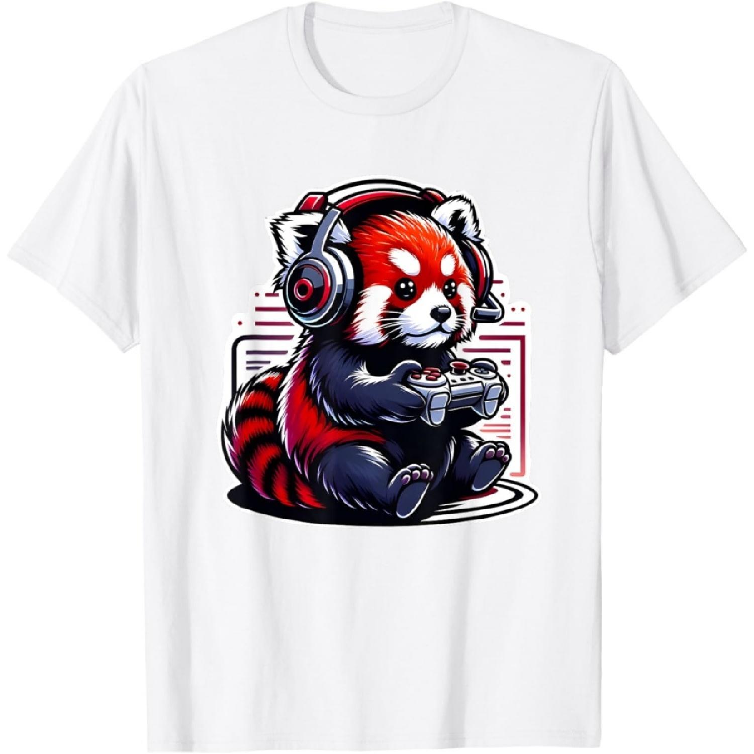 Red Panda Gaming T-Shirt XXXXXL белый