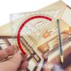 2pcs Triangle Ruler Square Set 90mm 45 Degrees Plastic Stationery,for Architectors Students Office Designers Painting Drafting Math Geometry Drawing