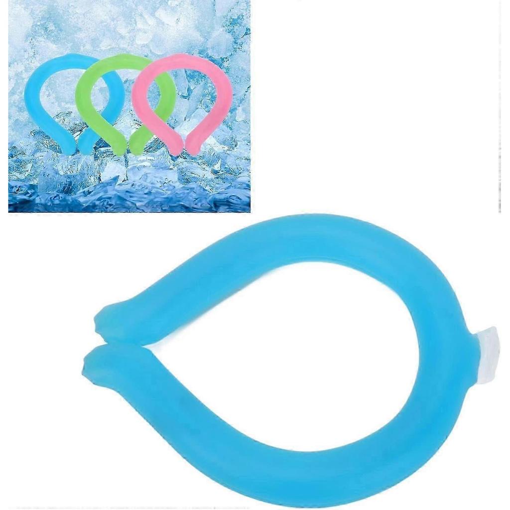 Resfriador de Pescoço Vestível, Faixa de Pescoço com Gel Frio, Anel de Resfriamento de Pescoço Reutilizável Para o Calor do Verão menos