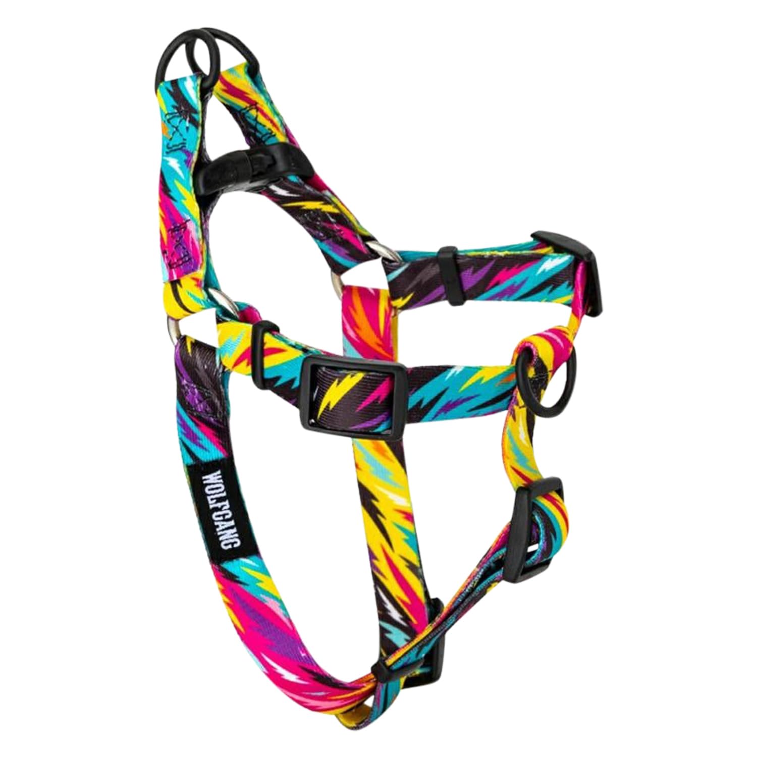 

WOLFGANG FuzzyTails Harness, Size M, 1.6cm Wide x 40-61cm Chest Circumference [For Medium Dogs]