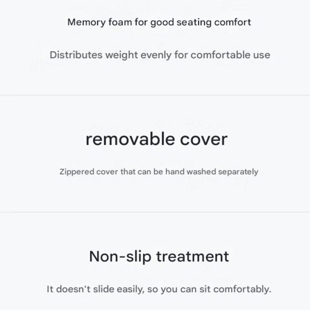 Στρογγυλό Μαξιλάρι Καρέκλας από Αφρό Μνήμης – 38cm