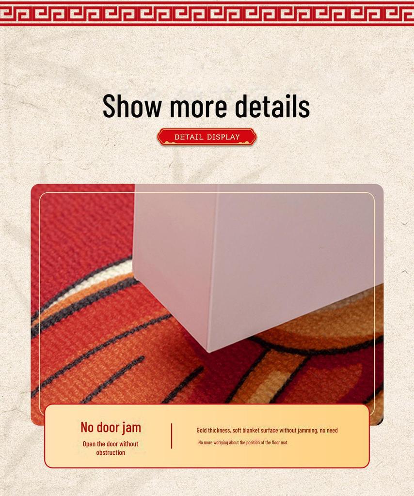 2024 High-End Non-Slip, Dirt-Resistant Entrance Door Mat - Cuttable & Thickened Design