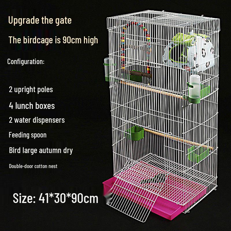 Large Parrot & Bird Cage for Budgies, Peonies, Wrens, Starlings & More