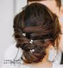 Women U-shaped Hairpin Pearl Barrette Clip Hairpins Leaf Bridal Hair Jewelry Accessories DIY Wedding Hairstyle Design Tools Gift