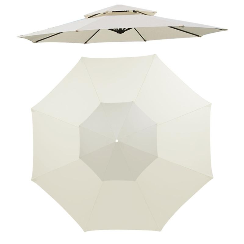 Ersatzbespannung für Marktschirme für den Außenbereich, 300 cm Durchmesser, 8 Rippen, Sonnenschutz, Wasserdichtes Polyestergewebe