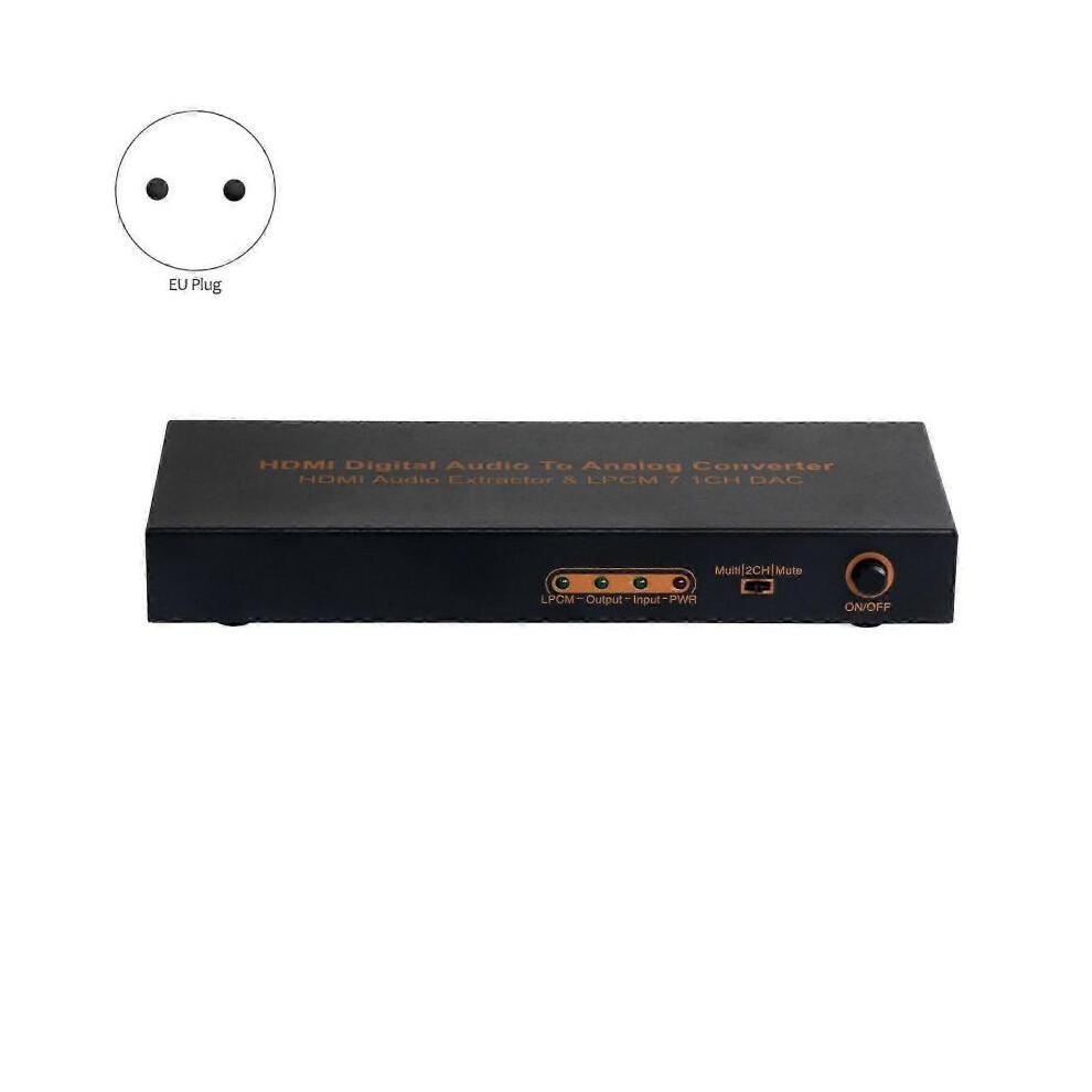 LPCM HDMI-Compatible to 7.1 Audio Converter HDMI-Compatible Audio Splitter Optical RCA Output EU Plu