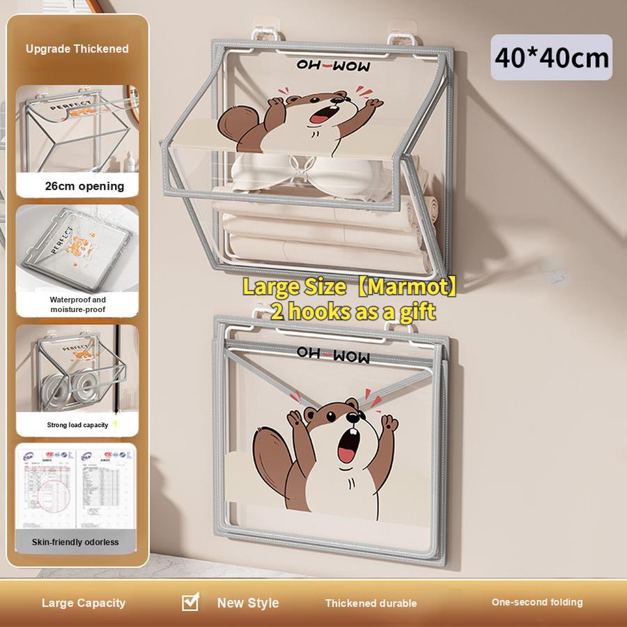 Bathroom Clothes Organizer Waterproof Bag for Shower, Toilet, and Bath - Hamper for Towels and Wet Clothes