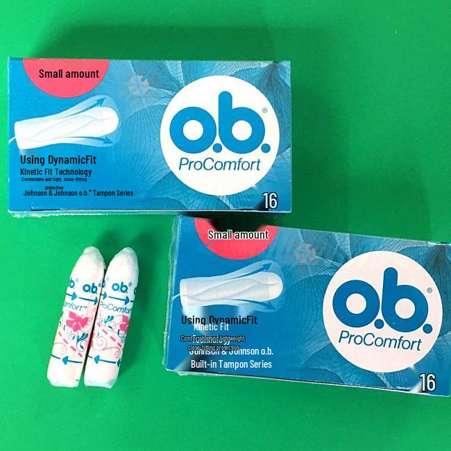Johnson & Johnson o.b. Tampons, Light Absorbency, 16-Pack, Germany - Original with Barcode.