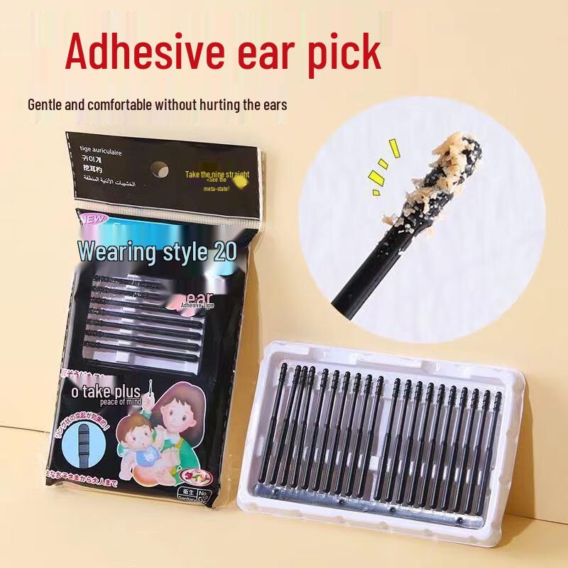 Fumaide Disposable Adhesive Spiral Ear Cleaners, 30 Count