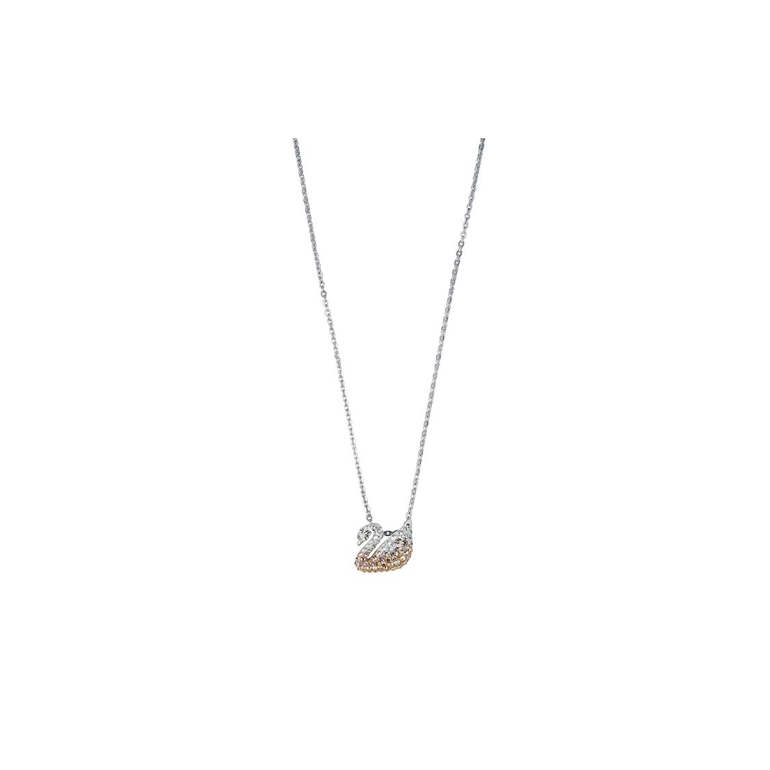 

Swarovski Swan Small Crystal Necklace Women necklace Gradient-Yellow 5215038 Box (Random Color)