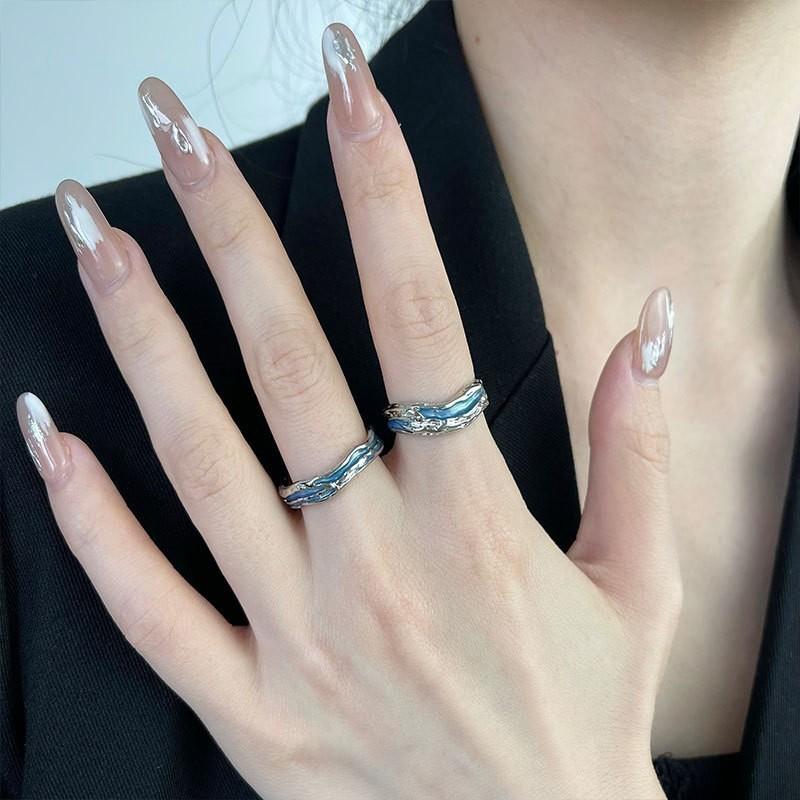 Stylish And Unique 2022 Adjustable Open Ring For Women With Geometric Design And Premium Copper Material