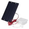 5W Air Pump Solar Power Oxygenator Water Oxygen Pump with Oxygen Pipe Air Bubble Stone Fish Tank Oxygenator  Aquarium Pond Oxygen Aerator