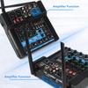 ASHATA Wireless Handheld Microphone Karaoke Mixer System UHF Dynamic 4-Channel Sound Conference Home Karaoke Singing