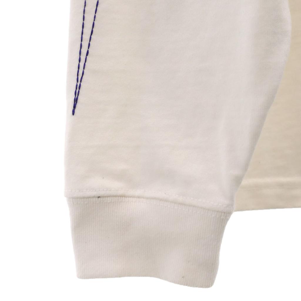 TAIN DOUBLEPUSH Back Bandana Long Sleeve T-shirt L White Ron T Men's Used