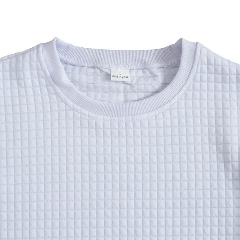 Maglione Pullover da Uomo Trendy 2024 Primavera Girocollo Lavorazione Larga