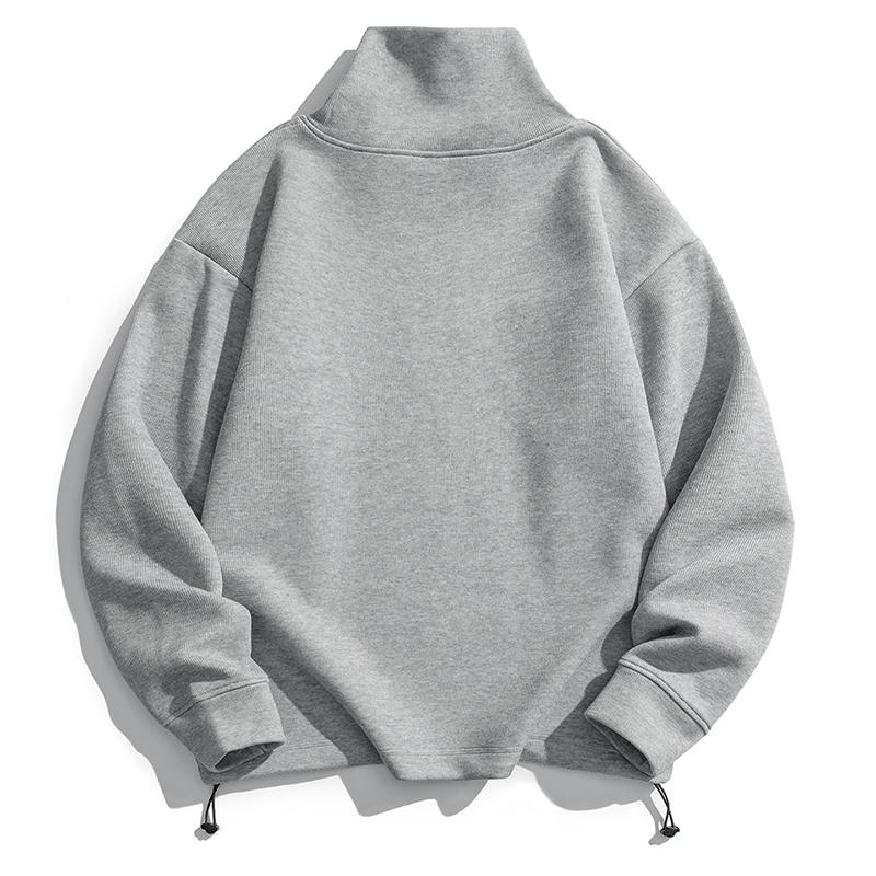 

Sweatshirt Loose Pullover Bottoming Sweater Men s Korean Style Long-sleeved Casual Top S серый