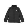 Skechers Letter Print Stand Collar Short Sleeve Cotton Jacket Unisex Jacket Carbon-Black L423U101-0018