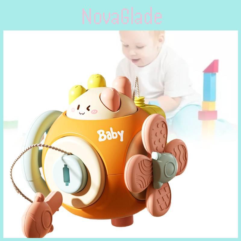 Bola Ocupada Interativa Adorável Para Bebês Cubo de Brinquedo Sensorial Educacional para Pegar