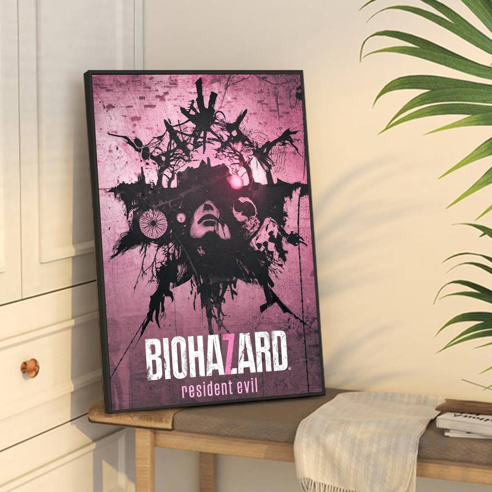 Game R-resident Evil Anime Posters Sticky Whitepaper Sticker DIY Room Bar Cafe Kawaii Room Decor