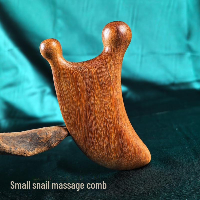 Double-Sided Sandalwood Airbag Massage Comb for Anti-Hair Loss and Scalp Health