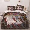 Africa Egypt King Queen Duvet Cover Egyptian Pharaoh Bedding Set for Teens Adults Ancient Frescoes 2/3pcs Polyester Quilt Cover