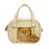 Fashion Casual Kawaii Ita Bag Mini Crossbody Bag Doll Display Transparent Pocket Lightweight Nylon Handbag for Women Girls