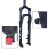 BOLANY Snow Bike Fork 20/26" Magnesium Alloy Air Fork 120mm Travel Shock Suspension 4.0 Fat Tire Fork Bike Accessories