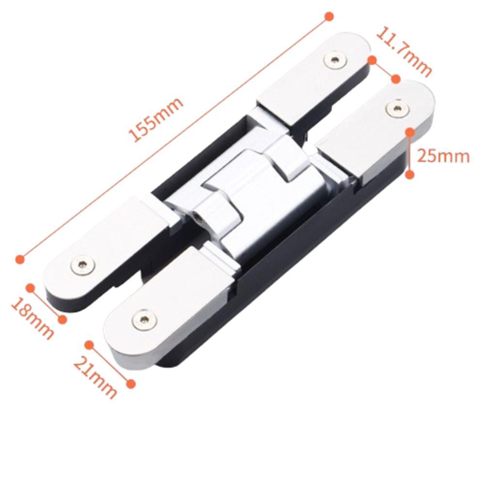 Închidere silențioasă ascunsă Balamale uși ascunse Montare invizibilă Balamă pliabilă în cruce invizibilă Deschidere exterioară reglabilă 3D
