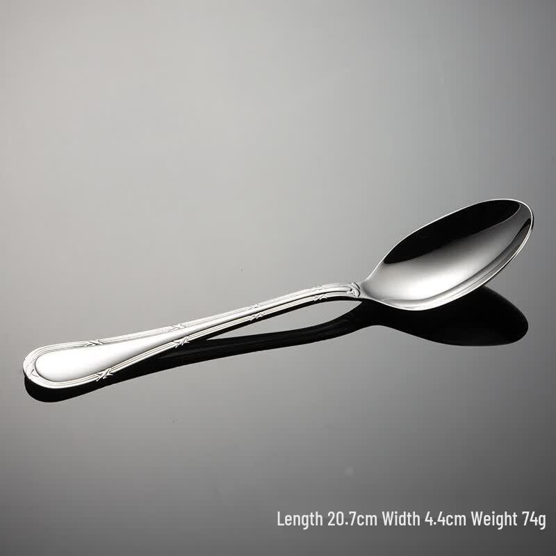 Qianxing Retro Scalloped 304 Stainless Steel Main Dining Spoons