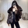 Environmentally friendly artificial fur imitation mink fur coat women's autumn and winter fashion new large lapel coat