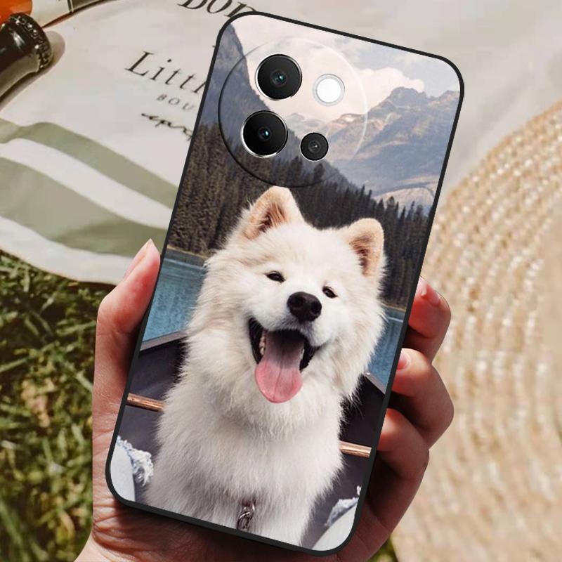 For VIVO V40 Lite 5G Case Soft Silicone Cover Black Bumper TPU For Vivo V40 Lite 5G Phone Cases V40Lite Shockproof Back Covers