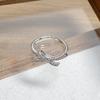 Day Cold Wind Zircon Light Luxury High Sense Open Ring Exquisite Geometric Personality Niche Ring Woman