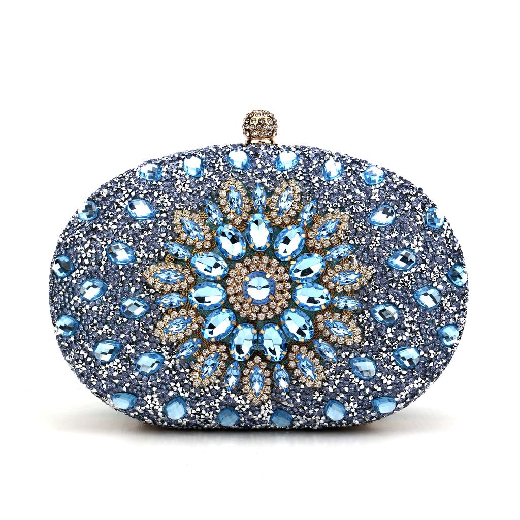 Diamond Women Luxury Clutch Evening Bag Wedding Crystal Ladies Cell Phone Pocket Purse Female Wallet for Party Quality Gift