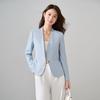 Blazer Elegante da Donna Senza Collo a Maniche Lunghe