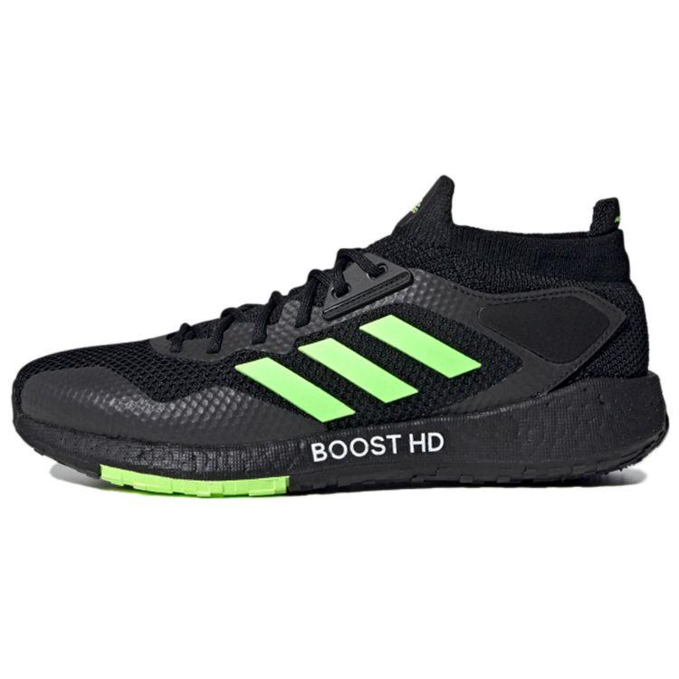 Adidas Pulseboost Minimalist Comfortable Fabric Cushioning Breathable Low-Top Training Running Shoes Men Sneakers Black Green EG9972
