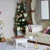 Bedroom White Table Lamp Miniature Furniture Model Doll Houses Accessory Realistic Lighting Toy Playset 1:12