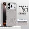 Capa Líquida de Silicone Magnética, Ondulada, para iPhone 17, Cobertura Total com Toque de Pele, Capa Protetora para Apple 16 Pro Max