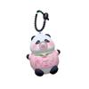 Wear Pandas Clothes Blow Bubbles Keychain Animal Keyring Backpack Gift Pendant