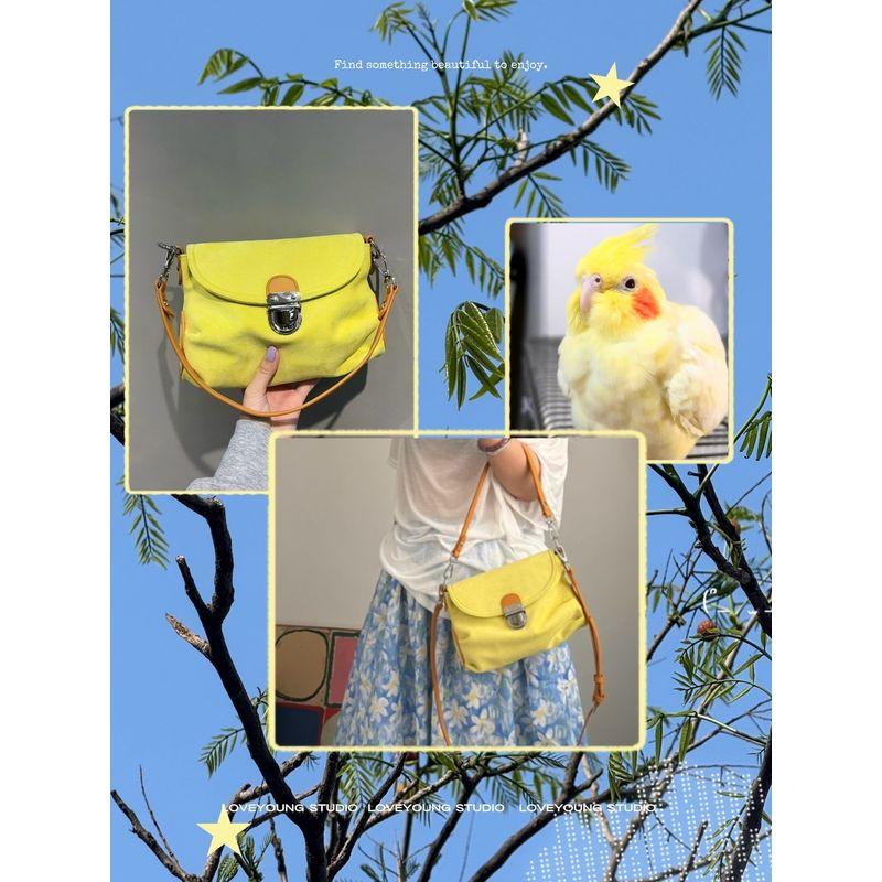

Loveyoung Original Xuanfeng Yellow Orange Yellow Pleat Armpit Clouds Suede Underarm Bag Crossbody Bag Xuanfeng yellow In Stock (two shoulder straps)