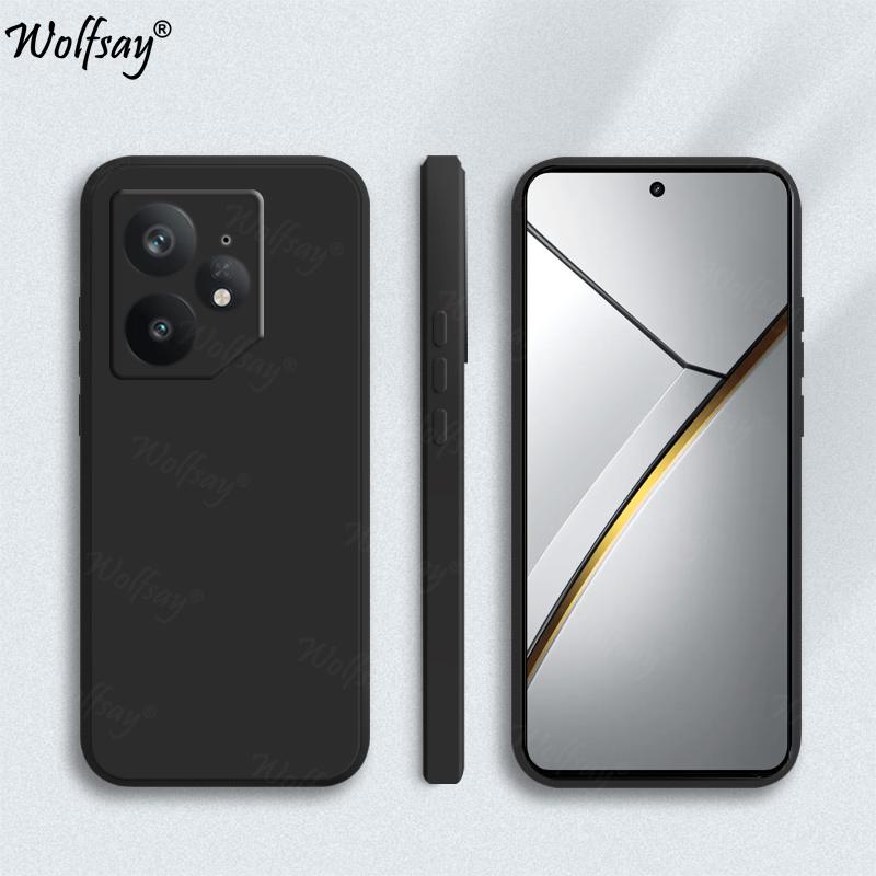 

Конфетный чехол для Realme Neo 7 Чехол Противоударный Оригинальный Жидкий Силиконовый Чехол на Заднюю Панель для Realme Neo 7 Чехол для Realme Neo 7 6,78 дюйма For Realme Neo 7 чёрный