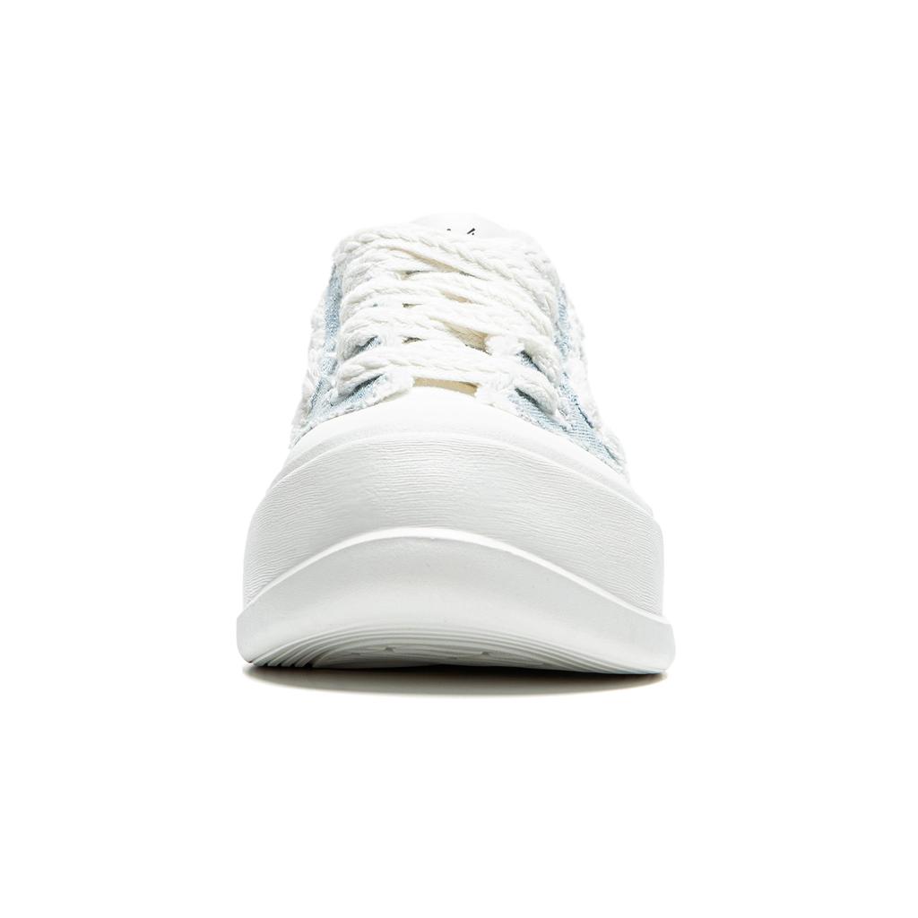 New LiNing Honey Platform Slip Resistant Abrasion Resistant Low Top Casual Shoes Women's Floral Blue AGCU186-6