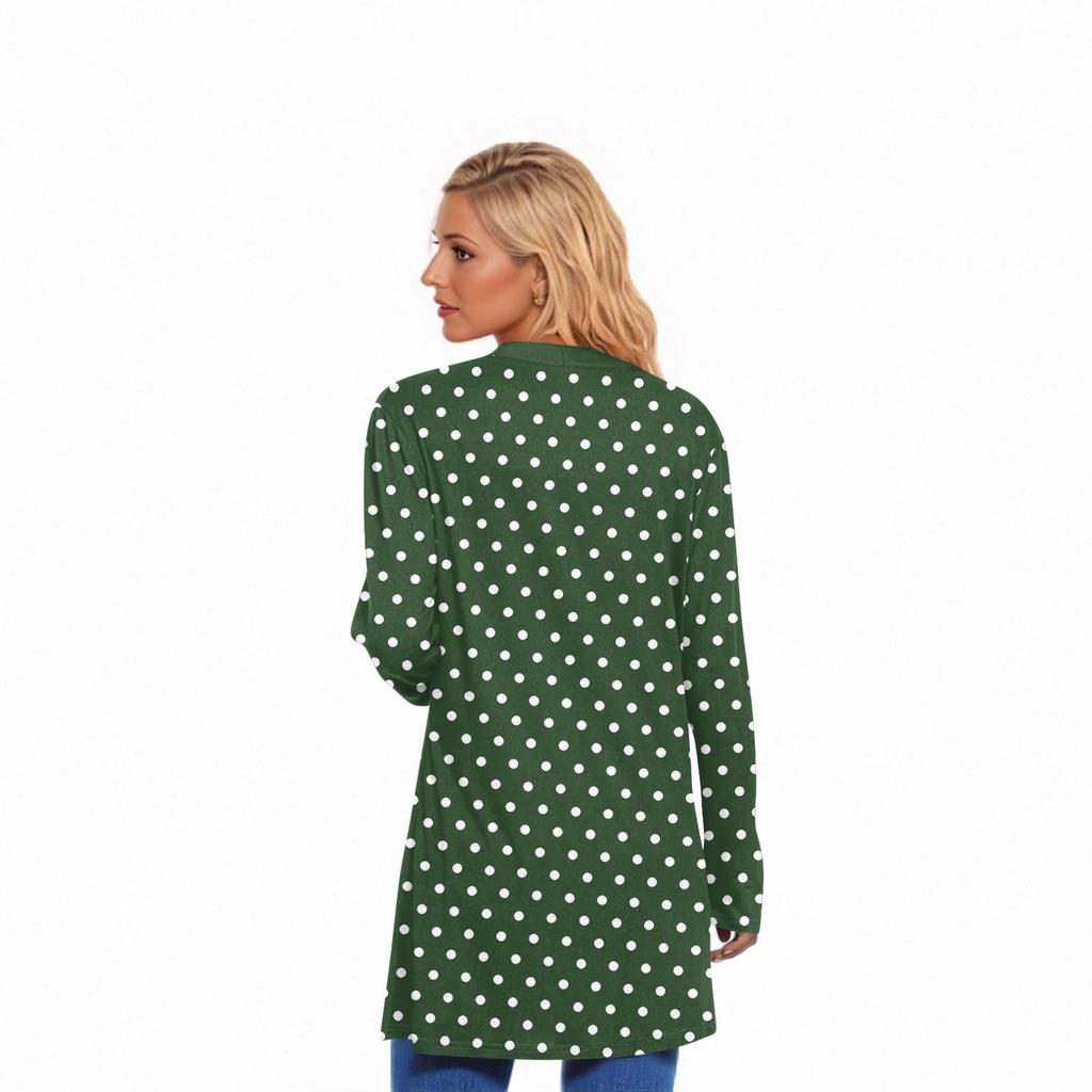 Women's Long Sleeve Cardigan Casual Jacket With Pockets Top
