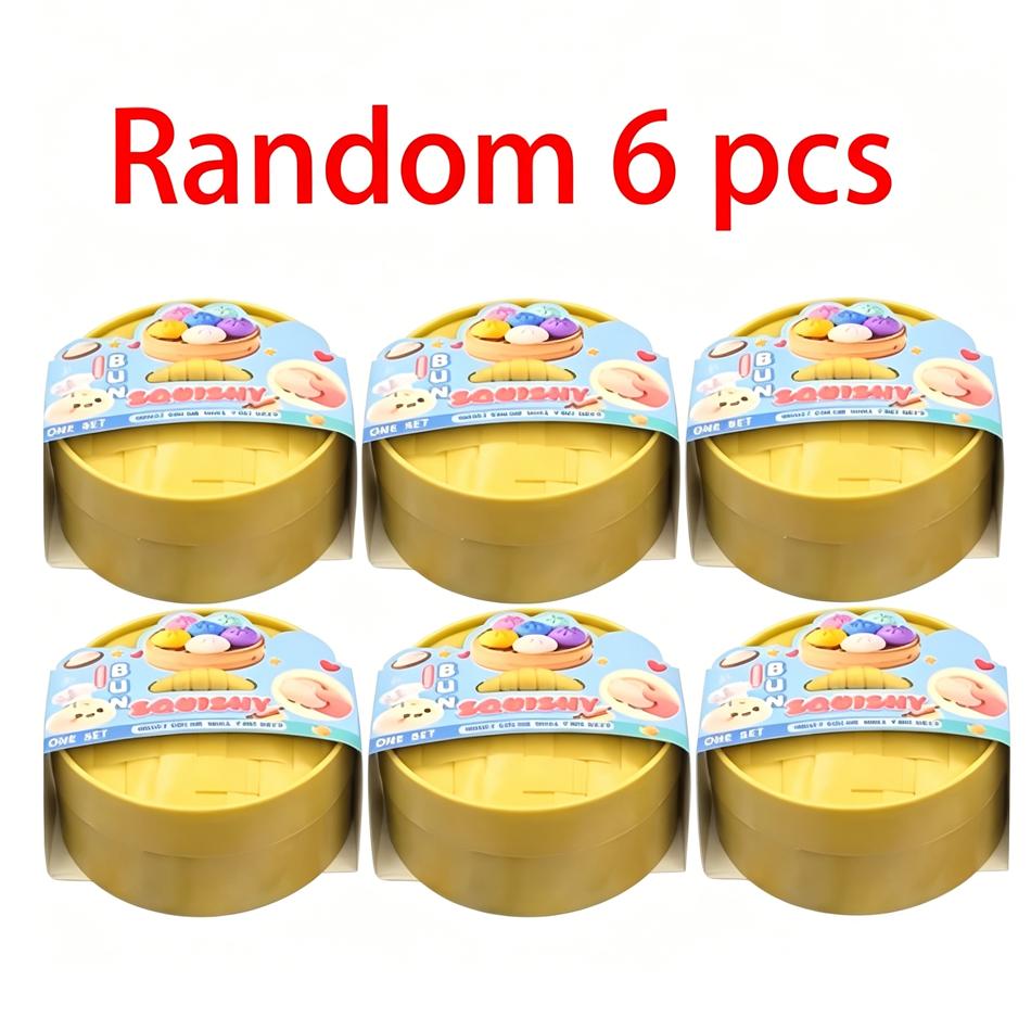 Süßes Squishy Brötchen, langsamer Rückprall, Fidget Spielzeug, Stressabbau, Anti-Angst Quetschspielzeug für Kinder, Erwachsene, Squishy Stressabbau Spielzeug