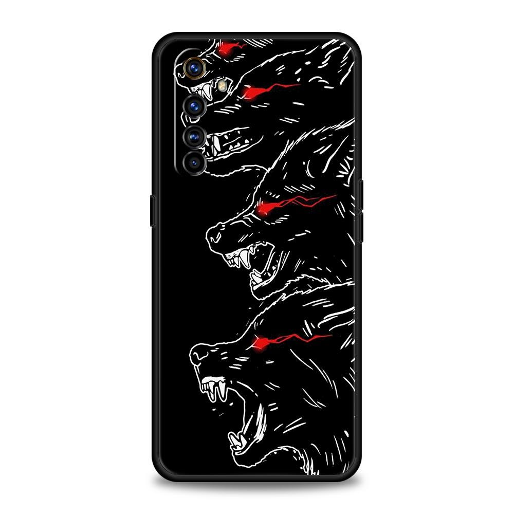 Animal Wolf For Realme 9i Luxury Phone Case 9 8 5G GT2 7 6 Pro Plus 8i C21 C3 C11 C25 Soft Black Silicone Cover Coque Fundas