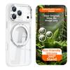 Magnetic Case for iPhone 17 16 15 14 Pro Max for MagSafe 360 Rotating Ring Stand Removable Lens Protector Transparent Cover