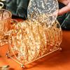 Gold Foil Decor Cup Mat Heat Insulation Cup Pad Non-Slip Tea Cup Mat Dining Table Cup Coaster Drink Cup Mat Tea Coasters
