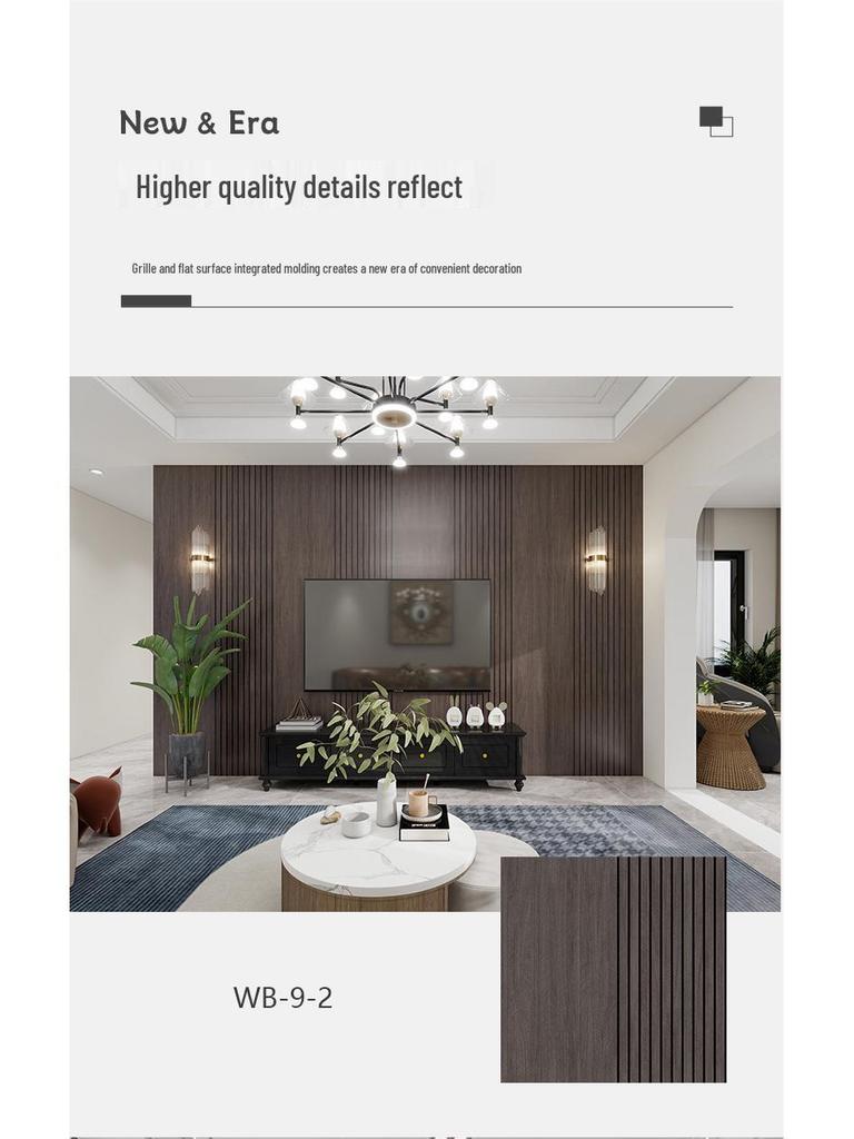 3D Embossed Wood Grain Wall Sticker: Waterproof TV Background Decor Panel