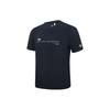 Fila SS24 Letter Print Simple Sports Fitness Knitted Crew Neck Short Sleeve T-Shirt Men Tops Deep-Black A11M321109ABK