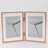 7 And 5 Inch Double Sided Transparent Fold Dual Photo Frame For Home Decor